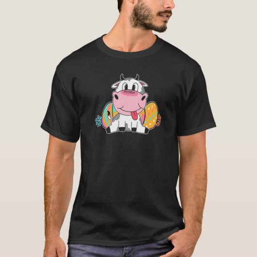 Süße Osterkuh T-Shirt (Vorderseite)