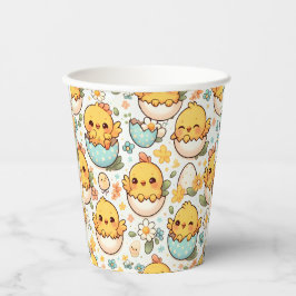 Süße Osterküken Papierbecher
