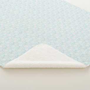 Süße Ostern Blaue Punkte Sherpa-Decke Sherpadecke