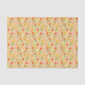Süße Ostern-/Frühjahrs-Blumenmuster Seidenpapier (Vorderseite)