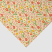 Süße Ostern-/Frühjahrs-Blumenmuster Seidenpapier (Ausschnitt)