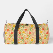 Süße Ostern-/Frühlings-Blumenmuster Duffle Bag (Rückseite)