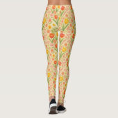 Süße Ostern-/Frühlings-Blumenmuster Leggings (Rückseite)