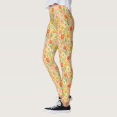 Süße Ostern-/Frühlings-Blumenmuster Leggings (Links)