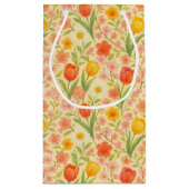 Süße Ostern-/Frühlingsblumenmuster Kleine Geschenktüte (Rückseite)