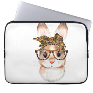 Süße Ostern Hase Mama Ostern Leopard Jahr des R Laptopschutzhülle