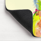 Süße Ostern-Hasen-Wasserfarben-Kunst Mousepad (Ecke)