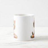 Süße Ostern-Kätzchen-Tasse mit Pastell-Eiern Kaffeetasse (Mittel)