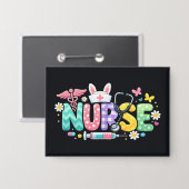 Süße Ostern-Krankenschwester Medizinischer Humor Button (Vorderseite/Rückseite)