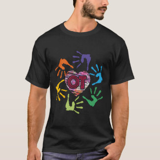 Süße OT Hände Ergotherapeut Therapeut Bedeutung T-Shirt