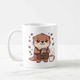 Süße Otter-Barista-Schürze-Mug-Geschenk Kaffeetasse