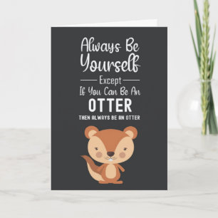 Süße Otter-Karten Humor Lustige Tiere Humorvoll Karte