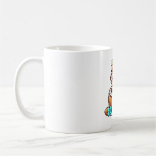 Süße Otter-Kokosnuss-Kunst Kaffeetasse