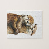 Süße Otter-Liebe Puzzle (Horizontal)