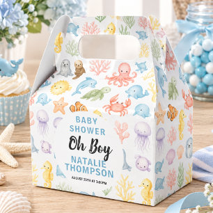 Süße Ozean Unter dem Meer Tier Baby Shower Geschenkschachtel