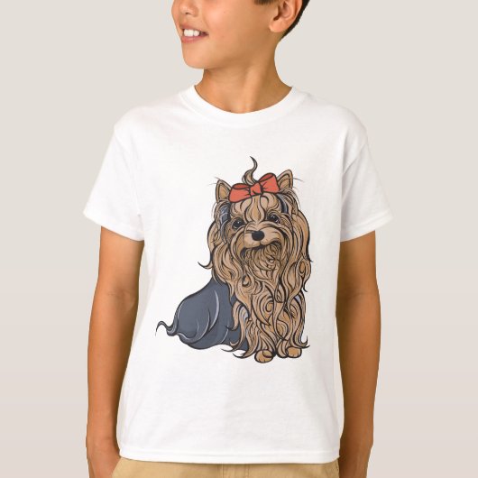 Süsse Pa-tootie Yorkie T-Shirt (Vorderseite)