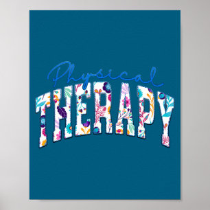 Süße pädiatrische Physiotherapie lustiger Therapeu Poster