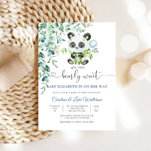 Süße Panda-Baby-Party-Einladung Einladung