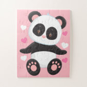 Süße Panda-Bärn-Liebe-Kinder Puzzle (Vertikal)