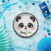 Süße Panda „Bleib süß“ Pappteller (Party)