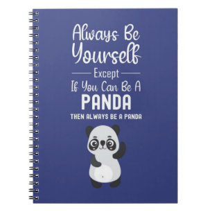 Süße Panda-Geschenke Kawaii Tier Spaß Lustige Cart Notizblock