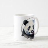 Süße Panda-Gesicht-Illustration Kaffeetasse (VorderseiteRechts)