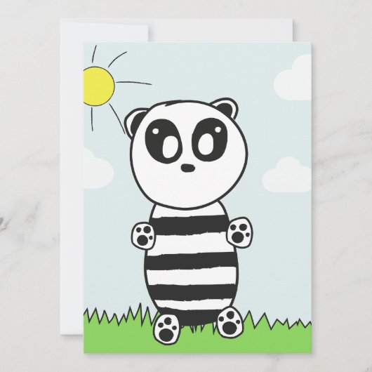 Süße Panda-Illustration (Vorderseite)