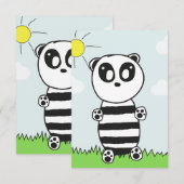 Süße Panda-Illustration (Vorne/Hinten)