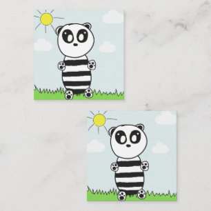 Süße Panda-Illustration Begleitkarte