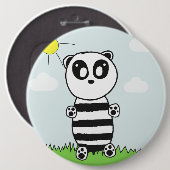 Süße Panda-Illustration Button (Vorne & Hinten)