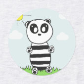 Süße Panda-Illustration Etiketten (Design 2)