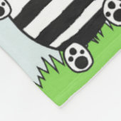 Süße Panda-Illustration Fleecedecke (Ecke)