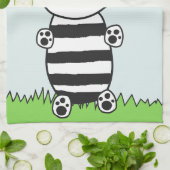 Süße Panda-Illustration Geschirrtuch (Gefaltet)