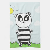 Süße Panda-Illustration Geschirrtuch (Vertikal)