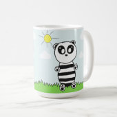 Süße Panda-Illustration Kaffeetasse (VorderseiteRechts)