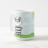 Süße Panda-Illustration Kaffeetasse (Vorderseite Links)