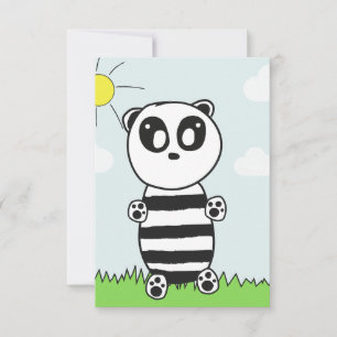 Süße Panda-Illustration Karte