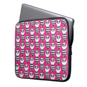 Süße Panda-Illustration Laptopschutzhülle (Vorderseite Links)