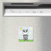 Süße Panda-Illustration Magnet (In Situ (Geschirrspüler))