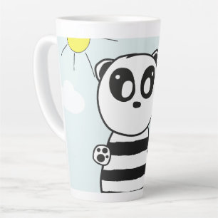 Süße Panda-Illustration Milchtasse