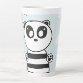 Süße Panda-Illustration Milchtasse (Vorderseite)