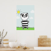 Süße Panda-Illustration Poster (Küche)