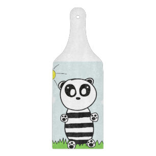 Süße Panda-Illustration Schneidebrett