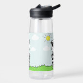 Süße Panda-Illustration Trinkflasche (Links)