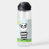 Süße Panda-Illustration Trinkflasche (Rückseite)