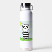 Süße Panda-Illustration Trinkflasche (Rückseite)