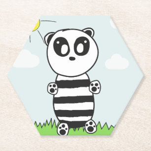 Süße Panda-Illustration Untersetzer