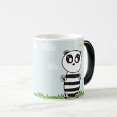 Süße Panda-Illustration Verwandlungstasse (VorderseiteRechts)