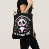 Süße Panda Lustige Zitate Tasche (Von Nahem)