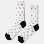 Süße Panda-Raster-Crew-Socken Socken (Linkes Detail)